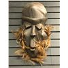 Image 1 : West African hand-carved tribal wooden mask - approx 20" long