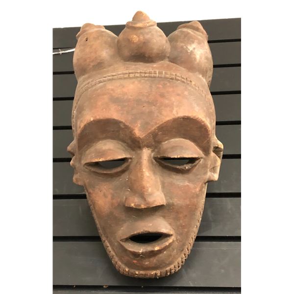 West African hand-carved tribal wooden mask - approx 14  long