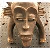 Image 2 : West African hand-carved ceremonial wooden tribal mask - approx 20" long
