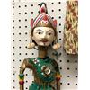 Image 2 : Set of 3 vintage Indonesian wooden stick puppet dolls - "Wayang Golek" rod puppets (approx 25" tall"