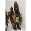 Image 2 : Group of 3 African warrior statues - approx 20" tall