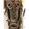 Image 2 : West African hand-carved tribal wooden mask - approx 32" long