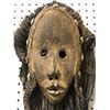 Image 2 : West African "spirit of darkness - Liberian" hand-carved tribal wooden mask w/ braided hair - approx