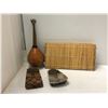 Image 2 : Group of African musical instruments - includes drums / Kalimbe's / flutes etc