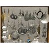 Image 2 : Group of assorted African jewelry on framed jewelry & earring organizer - approx 24" x 18 1/2"