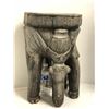 Image 2 : Hand carved African elephant stool - approx 20" height