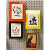 Image 3 : Group of 7 assorted wall framed hangings