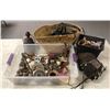 Image 1 : Group of assorted African items - includes bangals / beaded necklaces / beaded bracelets / cowhide d