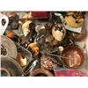 Image 2 : Group of assorted African items - includes bangals / beaded necklaces / beaded bracelets / cowhide d