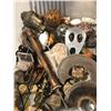 Image 3 : Group of assorted African items - includes bangals / beaded necklaces / beaded bracelets / cowhide d