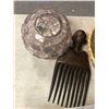 Image 4 : Group of assorted African items - includes bangals / beaded necklaces / beaded bracelets / cowhide d