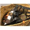 Image 5 : Group of assorted African items - includes bangals / beaded necklaces / beaded bracelets / cowhide d