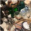 Image 2 : Group of assorted African items - includes Terra Catta bell / wood carved dolls / decorative drinkin