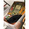 Image 3 : Group lot of assorted items - includes Elephant paint (approx 24" x 24") / medicine divider bag / be