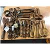 Image 1 : Group lot of African olive wood salad server sets "spoon & forks" (approx 43 pcs)