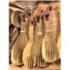 Image 4 : Group lot of African olive wood salad server sets "spoon & forks" (approx 43 pcs)