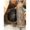 Image 2 : Group of assorted items - includes African water jugs / Maasai shield / Ghana spoon / African mask e