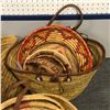 Image 2 : Group of assorted handwoven wicker bags w/ straps