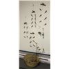 Image 1 : Baskets filled w/ handmade painted wooden bird wall hangings
