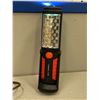 Image 2 : Group of 5 - includes wood carved African designed table lamp / garage work light / bell+howl torchl