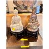 Image 2 : Group of 2 home decor Chinese Buddhist statues (approx 12" tall & 13" tall)