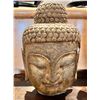Image 2 : Vintage solid Chinese black stone Buddha head - approx 10 1/2" height