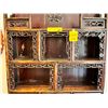 Image 2 : Antique decorative Chinese open dresser 3-drawer cabinet - approx 28 1/2" W x 6 1/2" L x 42" H