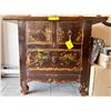 Image 2 : Antique 19th century Chinese 3-drawer decorative cabinet - approx 42" W x 17" L x 34" H