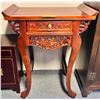 Image 1 : Chinese wood altar table Knutsford for Taiwan Buddhist temple - approx 28 1/2" W x 16 1/2" L x 35 1/