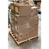 Image 2 : Pallet full of untouched set dec items in boxes - includes office stationery/ clothing/ large group 