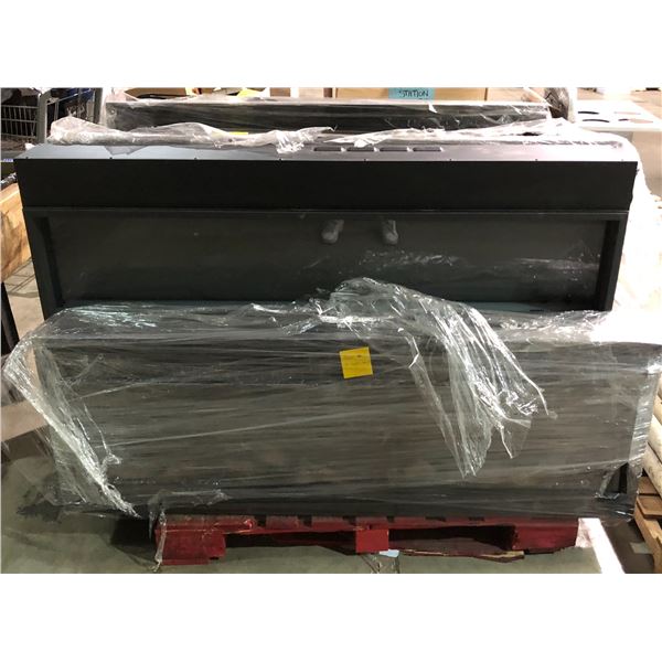 Pallet full of assorted sized Dynasty electric fireplaces - 8 pcs (store returns)