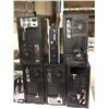 Image 2 : Group of 6 asssorted desktop computers/PCs/ PC cases - includes 1 HP Compaq Intel Core 2 Duo/ 5 unkn