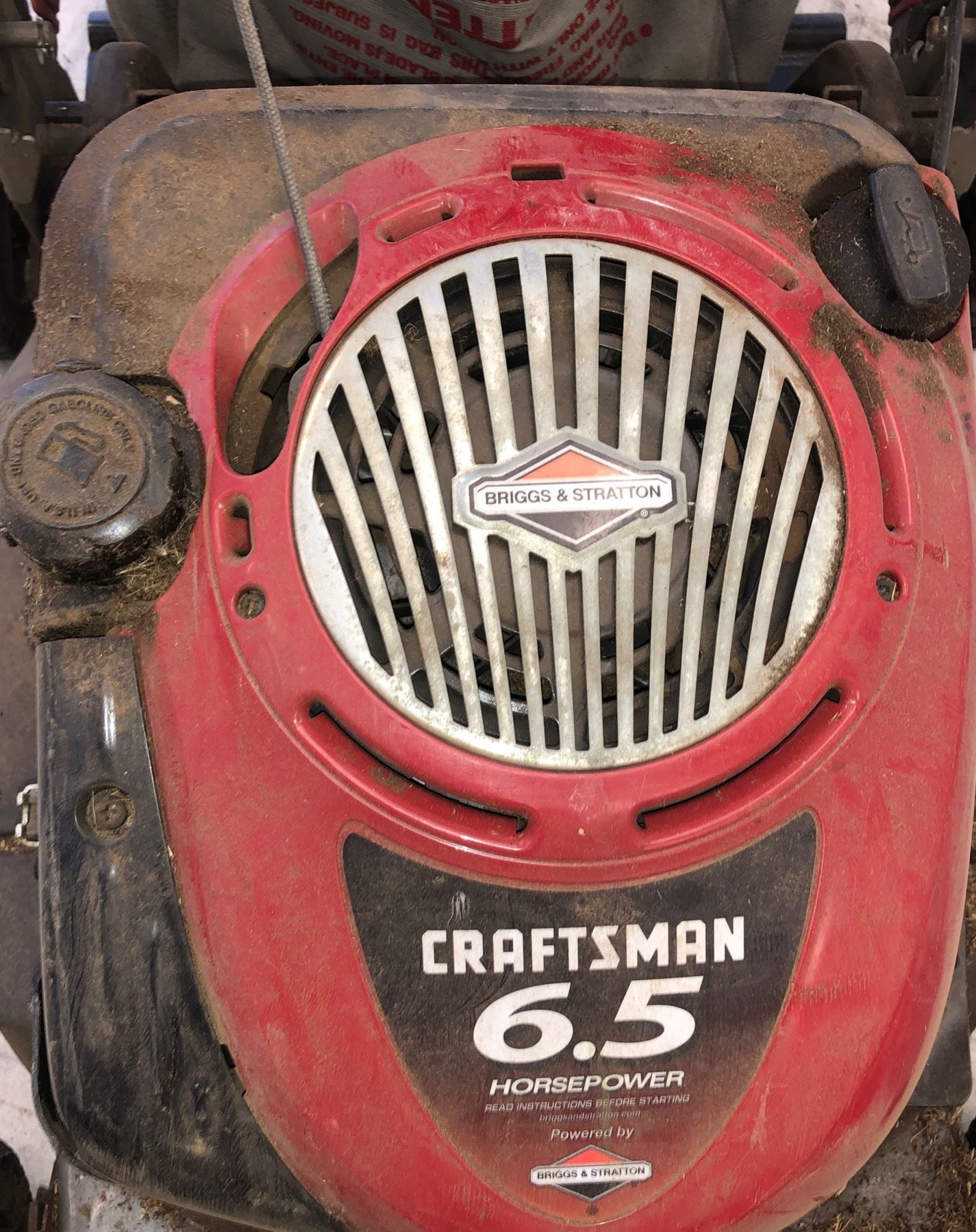 Craftsman Briggs & Stratton 6.5hp gas lawnmower (as is)