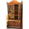 Image 2 : Wooden display cabinet from estate (very good condition) - approx. 34 1/2in wide x 14 1/2in depth x