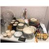 Image 2 : Large group of assorted kitchenware - includes wine glasses / drinking glasses / kitchen measuring s