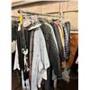 Image 1 : Rack full of assorted set dec wardrobe - includes chef coats / sleeveless vests / jackets / jeans pa
