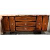 Image 1 : 20th century modern 3-drawer / 2-door dresser - approx 70" W x 18" L x 32 1/2" H
