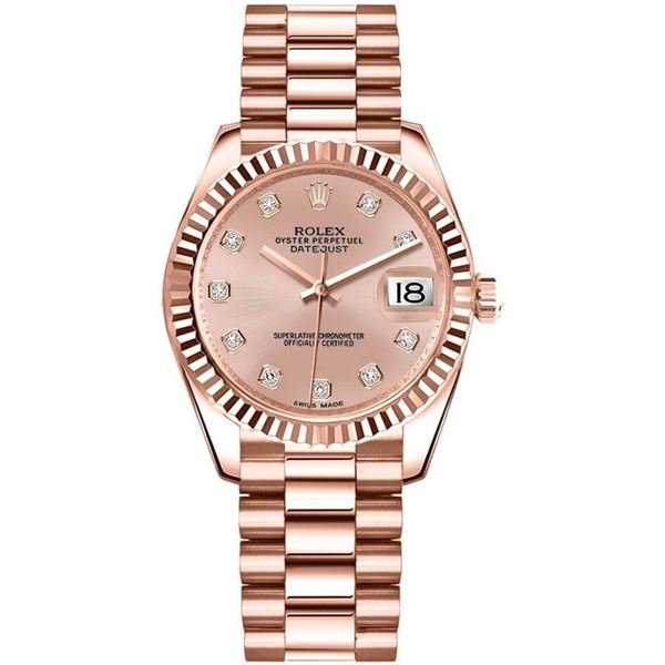 Rolex 31MM President RG Model # 278275