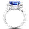 Image 2 : 4.38ct Tanzanite 14K White Gold Ring