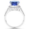 Image 2 : 6.15ct Tanzanite 14K White Gold Ring
