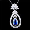 Image 1 : 18k White Gold 4.09ct Tanzanite & 2.50ctw Diamond