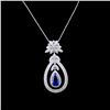 Image 2 : 18k White Gold 4.09ct Tanzanite & 2.50ctw Diamond