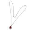 Image 3 : Natural Pigeon Blood Red Ruby Necklace