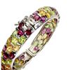 Image 2 : Natural Peridot Citrine Rhodolite Garnet 150 Ct Bangle