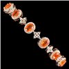 Image 2 : Natural Ethopian Orange Opal Bracelet