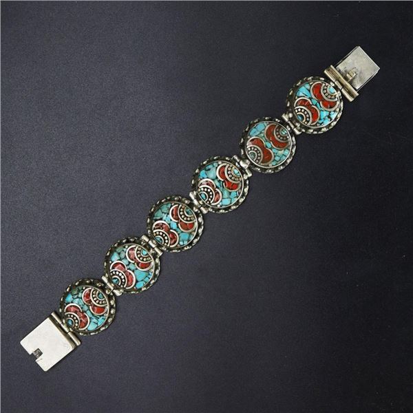 Tibet Hand Made Turquoise Bracelet