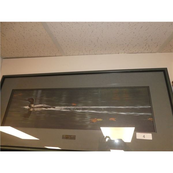 art print "Parting Reflection - common loon"