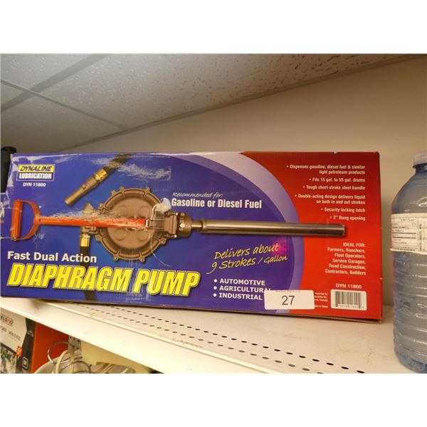 fast dual action diaphragm pump