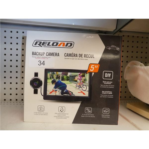 5" backup camera