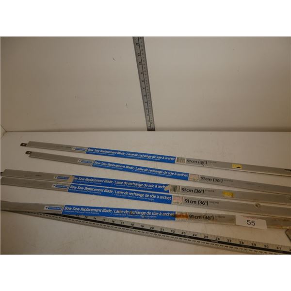 5 bow saw replacement blades 36"